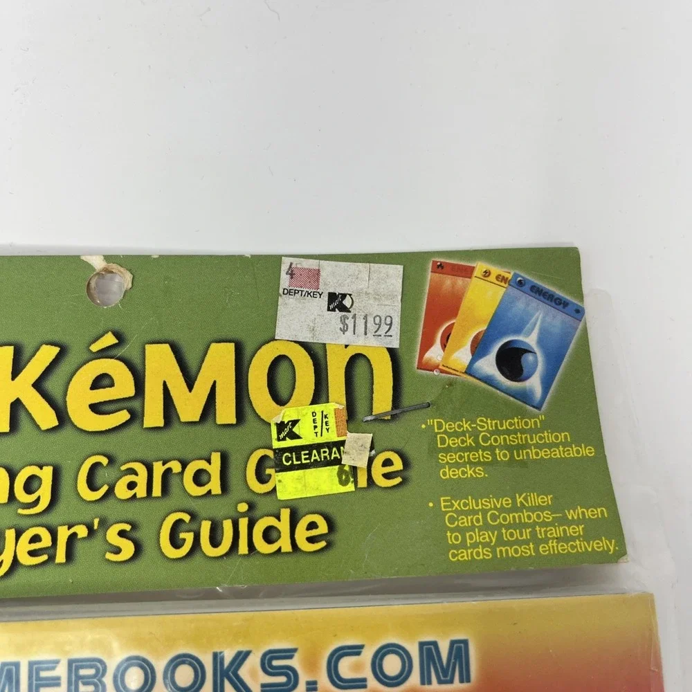 Pokemon Trading Card‎ Game Player's Guide 1999 Brian Brokaw NEW SEALED IN BAG